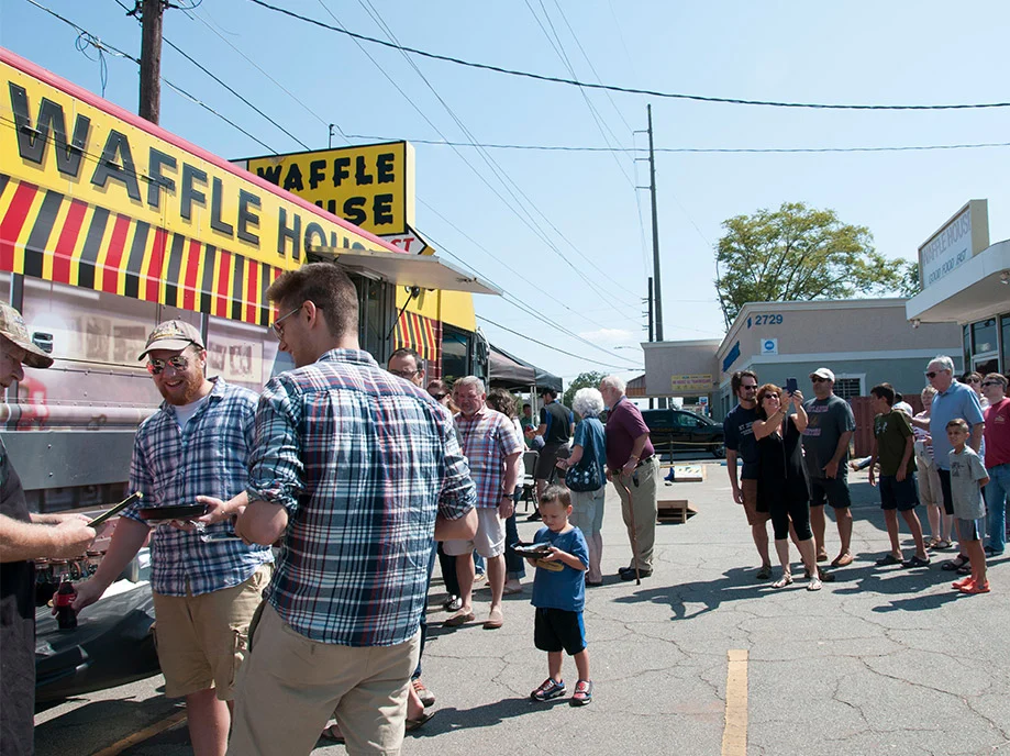 waffle house food truck at an event